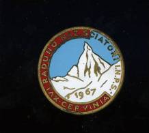 SPORT SCI CERVINIA XVI RADUNO NAZIONALE SCIATORI INPS 1967 SMALTO - Invierno