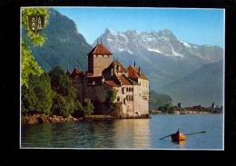 VEYTAUX Vaud : Le Château De Chillon  Et Les Dents Du Midi Lac Léman - Veytaux