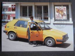 09 09 1986 - Carte Postale De Zurich - Postbeförderung - Briefe U. Dokumente