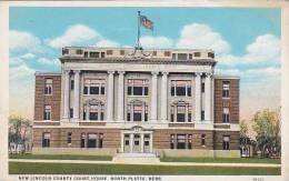 Nebraska North Platte New Lincoln County Court House Curteich - North Platte