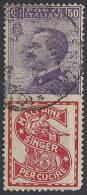 1924-25 REGNO USATO PUBBLICITARI 50 CENT SINGER - RR11371 - Reclame