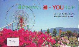 Télécarte Japon - PARC D´ATTRACTION (22) AMUSEMENT PARK - Pretpark -  Japan Phonecard - VERGNÜGUNGSPARK - Jeux
