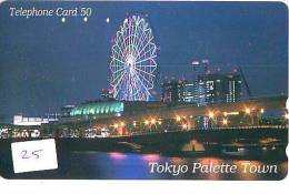 Télécarte Japon - PARC D´ATTRACTION (25) AMUSEMENT PARK - Pretpark -  Japan Phonecard - VERGNÜGUNGSPARK - Spiele