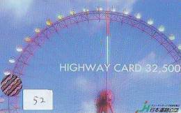 Carte Japon - PARC D´ATTRACTION (52) AMUSEMENT PARK - Pretpark -  Japan Card - VERGNÜGUNGSPARK - Spiele