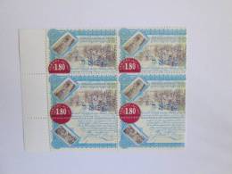 ISRAEL 1999 100TH ANNIVERSARY JEWISH COLONIAL TRUST MINT TAB BLOCK - Unused Stamps (with Tabs)