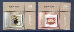 Europa CEPT Estonia 2010 MNH 2 Top Corner Stamps With Issue Number Europa: Children Books Mi 664-5 - 2010