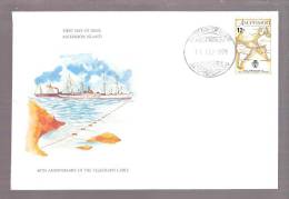 FDC Ascension Island - 80th Anniversary Of The Telegraph Cable - Ascensión