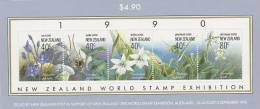 New Zealand 1990 Orchid  Mini Sheet  MNH - Hojas Bloque