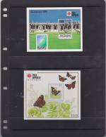 New Zealand 1991 Philanippon Set 2 Mini Sheets  MNH - Blokken & Velletjes