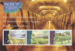 New Zealand 1997 Pacific 97 Vineyards, Mini Sheet  MNH - Hojas Bloque