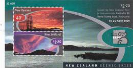 New Zealand 1999 Australia 99 Scenic Skies Mini Sheet  MNH - Hojas Bloque