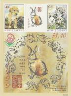 New Zealand 1999 China 99 Pets Mini Sheet  MNH - Blocks & Sheetlets