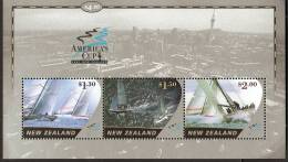 New Zealand 2002  America's Cup MS  MNH - Hojas Bloque