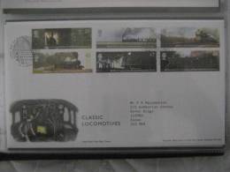 Great Britain 2004 Classic Locomotives Fdc - 2001-10 Ediciones Decimales