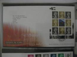 Great Britain 2004 Letters By Night Booklet Pane Fdc - 2001-2010 Dezimalausgaben