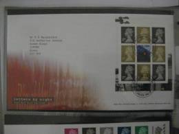 Great Britain 2004 Letters By Night Booklet Pane Fdc - 2001-2010 Em. Décimales