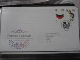 Great Britain 2004 Entente Cordiale Fdc - 2001-2010 Em. Décimales