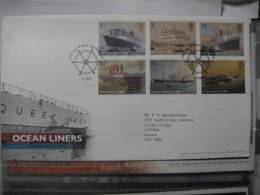 Great Britain 2004 Ocean Liners Fdc - 2001-2010 Em. Décimales