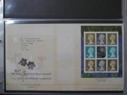 Great Britain 2004 The Royal Horticultural Society Booklet Pane Fdc - 2001-2010 Em. Décimales