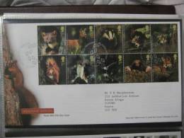 Great Britain 2004 Woodland Animals Fdc - 2001-2010. Decimale Uitgaven
