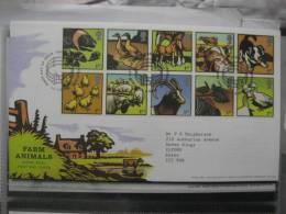 Great Britain 2005 Farm Animals Fdc - 2001-2010. Decimale Uitgaven