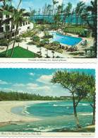 Etats-Unis-HI-Hawaii-LOT, Ensemble De 2  Cpsm = 5 Scans Island Of KAUAI (POOLSIDE AT HOLIDAY INN/MOUTH  WAILUA RIVER) - Kauai