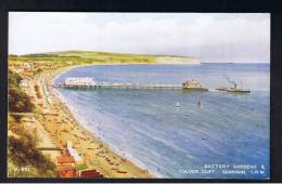 RB 931 - Coloured Postcard - Battery Gardens & Culver Cliff - Sandown Isle Of Wight - Sandown