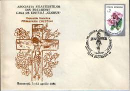 Romania-Envelopes Occasionally 1991-Resurrection- Christian Spring-2/scans - Easter