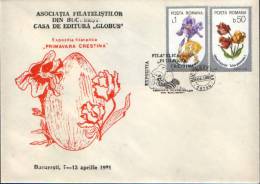 Romania-Envelopes Occasionally 1991-Resurrection- Christian Spring-2/scans - Easter