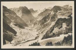 LINTHAL Glarus Seltene Winter-Schnee Karte Von Linthal Ca. 1925 - Linthal