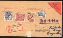 1951 Germania Deutschland  Nordlingen - Briefe U. Dokumente