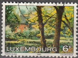 Luxembourg 1982 Michel 1047 O Cote (2008) 0.30 Euro Paysage été Cachet Rond - Oblitérés