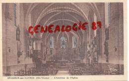 87 - ORADOUR SUR VAYRES -  INTERIEUR DE L' EGLISE - EDITEUR COMBIER - - Oradour Sur Vayres