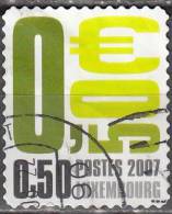 Luxembourg 2007 Michel 1744 O Cote (2008) 1.00 Euro Description Faciale Cachet Rond - Usati