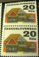 Czechoslovakia 1972 Cicmany 20k X2 - Mint - Unused Stamps