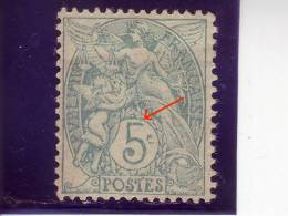 ALEGORIE-PEACE-5C-ERROR-DOT-FRANCE-1900 - Unused Stamps