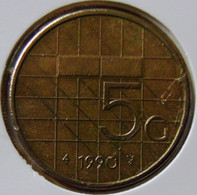 Netherlands 1990 - KM 210 - 5 Gulden - VF+ - Look Scans - 1980-2001 : Beatrix