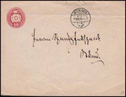 Switzerland 1875, Prestamped Envelope - Brieven En Documenten