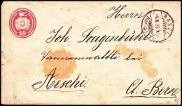 Switzerland 1885, Prestamped Envelope - Brieven En Documenten