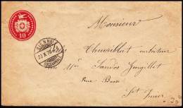 Switzerland 1878, Prestamped Envelope - Brieven En Documenten
