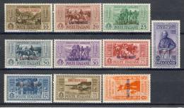 Castelrosso 1932 SS 5 Garibaldi N. 30-39 MVLH   Cat. € 300 - Castelrosso