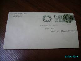 USA  POSTAL STATIONERY  COVER  1928 NEW YORK  TO  ESTONIA - 1921-40