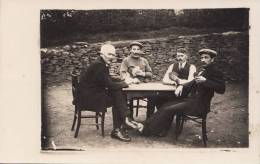 CARTE PHOTO ITALIENNE - JOUEURS DE CARTES - Vintage ! - Antiche (ante 1900)