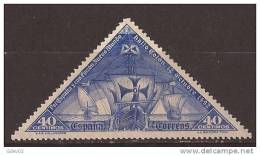 ES541-LA554TCCC. Spain Espagne DESCUBRIMIENTO DE AMERICA .Colon.Barco.Carabela.193 0. (Ed 541*).leve Charnela MAGNIFICOS - Christoffel Columbus