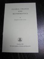 Global Change And Mathematics De Jacques Louis Lions (18 Pages, Jérusalem - 1992) (en Anglais) - Matemáticas