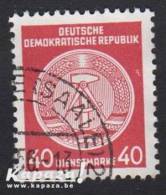 1954 - DDR - Michel 25 [Dienst Briefmarke/Service] + SAALE - Gebraucht