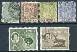 MAURICE - Y&T 69, 132*, 134, 170, 251, 252 - Mauritius (...-1967)