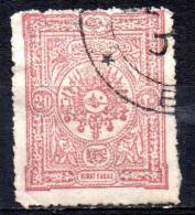 TURKEY 1892 Arms 20pa. - Red  FU Some Paper On Back - Gebruikt