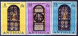 ##Antigua 1973. Easter. Glass Paintings. Michel 293-95.  MNH(**) - 1960-1981 Autonomie Interne