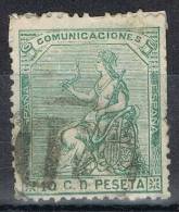 Sello 10 Cts Alegoria España 1873,marca PD, Num 133 º - Usati